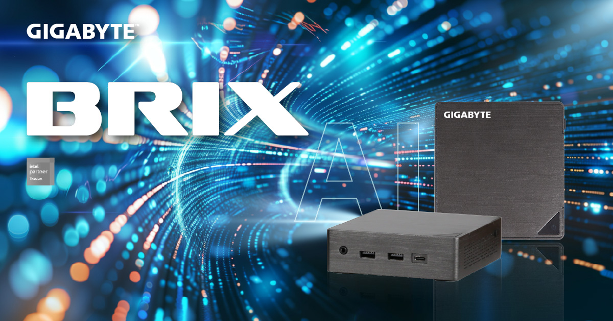 GIGABYTE’s BRIX Mainstream Series AI Mini PC Now Available